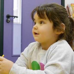 Preschool child with hearing loss 