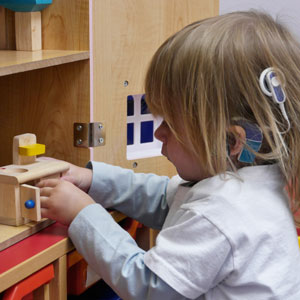 Preschool child with hearing loss